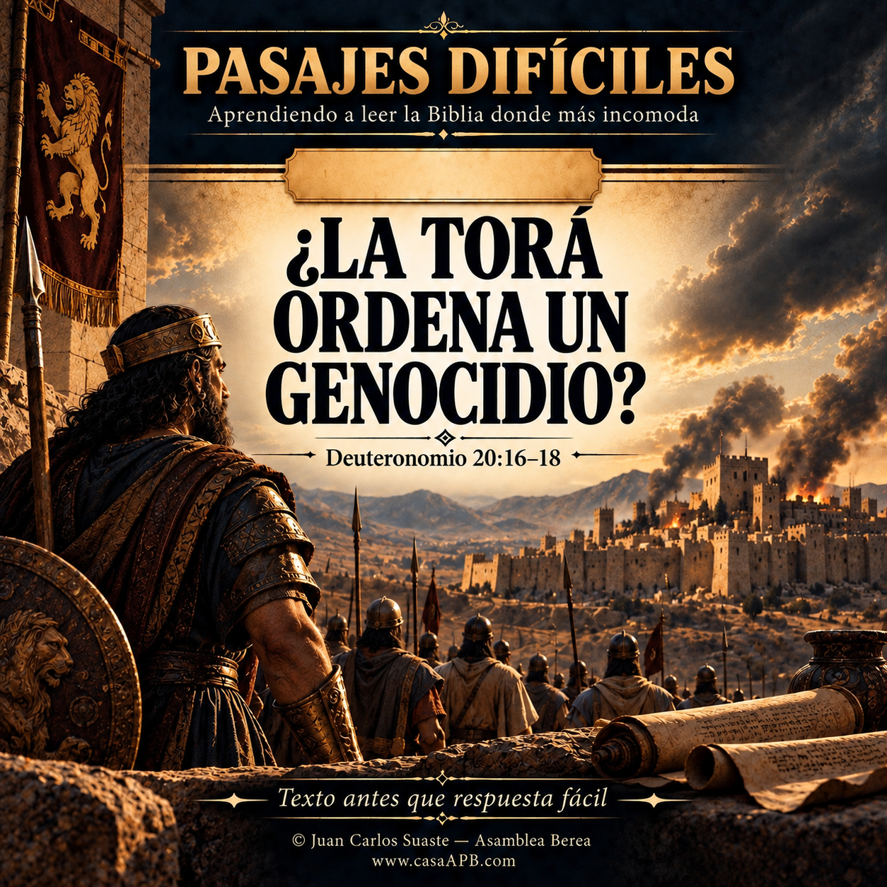 Deuteronomio 20:16–18 — ¿La Torá ordena un genocidio?