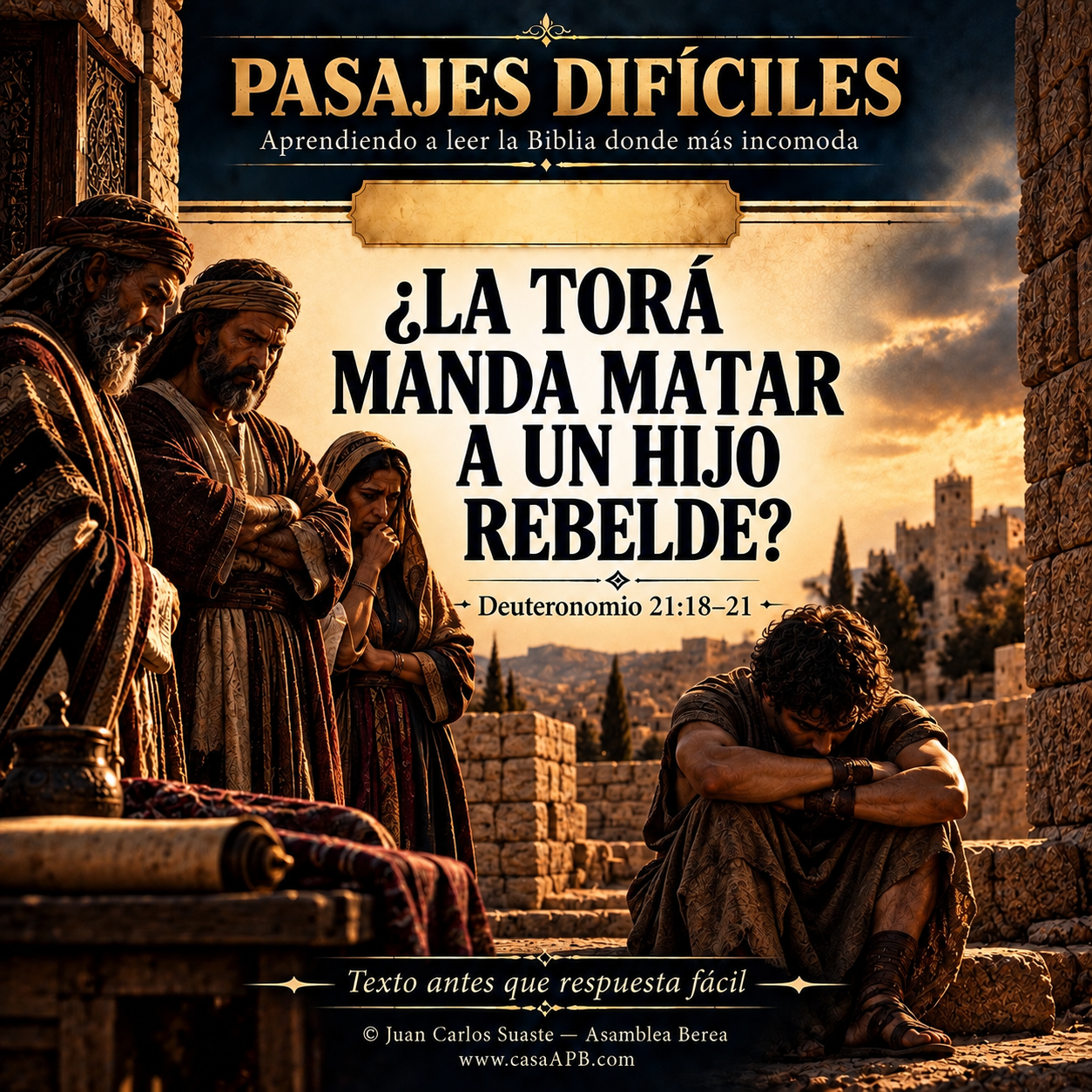 Deuteronomio 21:18–21 — ¿La Torá manda matar a un hijo rebelde?