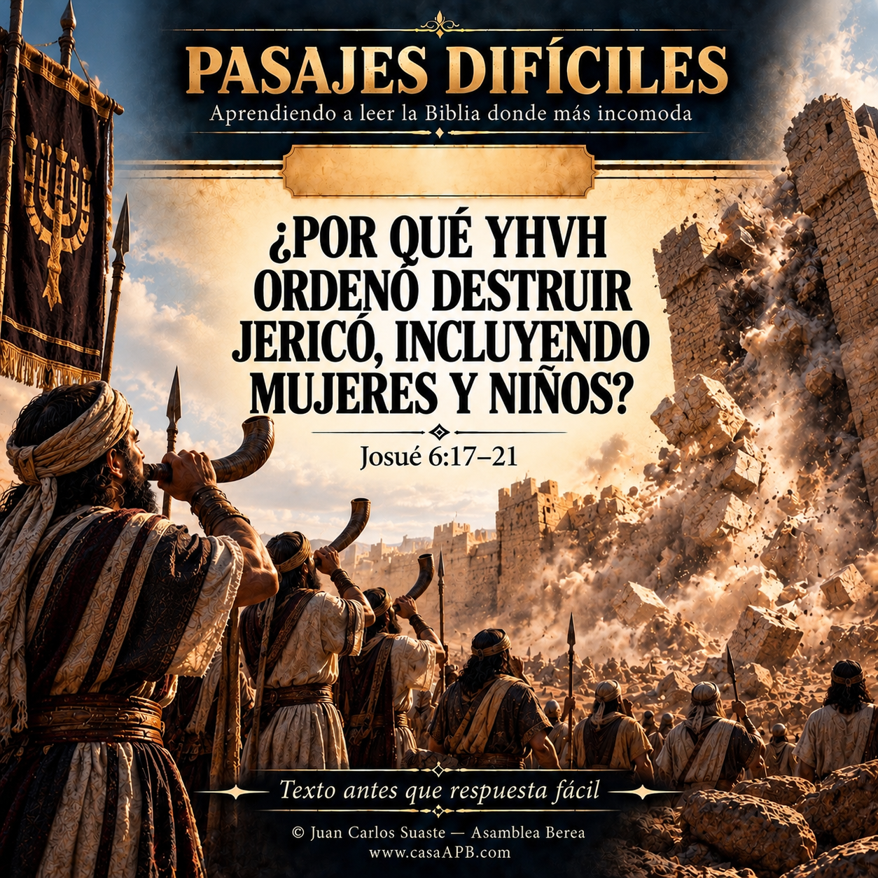 Josué 6:17–21 — ¿Por qué YHVH ordenó destruir Jericó, incluyendo mujeres y niños?